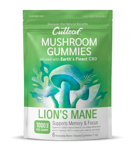 Mushroom CBD Gummies Cutleaf - Lion's Mane