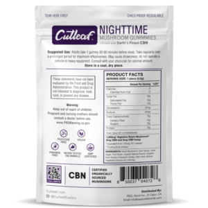 CUTLEAF MUSHROOM GUMMIES - NIGHTTIME CBN RELAX & SLEEP_greenrepubliclife.com