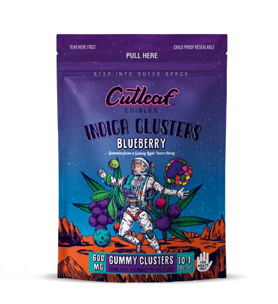 Cutleaf Gummies Indica Gummy Clusters - Blueberry Flavor Cutleaf Gummies Indica Gummy Clusters - Blueberry Flavor - Greenrepublife.com
