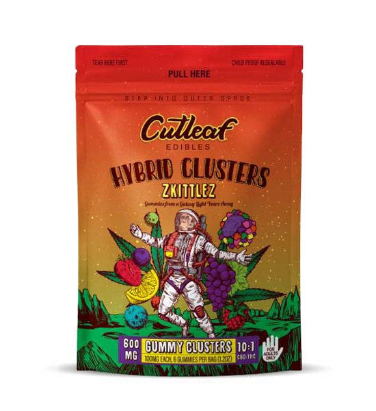 Cutleaf Edibles Hybrid Cluster CBD Gummy - Green Republic