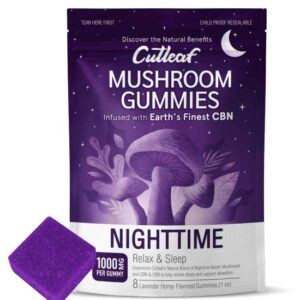 CUTLEAF MUSHROOM GUMMIES - NIGHTTIME CBN RELAX & SLEEP_greenrepubliclife.com