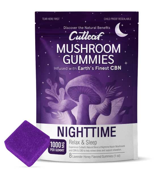 CUTLEAF MUSHROOM GUMMIES - NIGHTTIME CBN RELAX & SLEEP CUTLEAF MUSHROOM GUMMIES - NIGHTTIME CBN RELAX & SLEEP_greenrepubliclife.com
