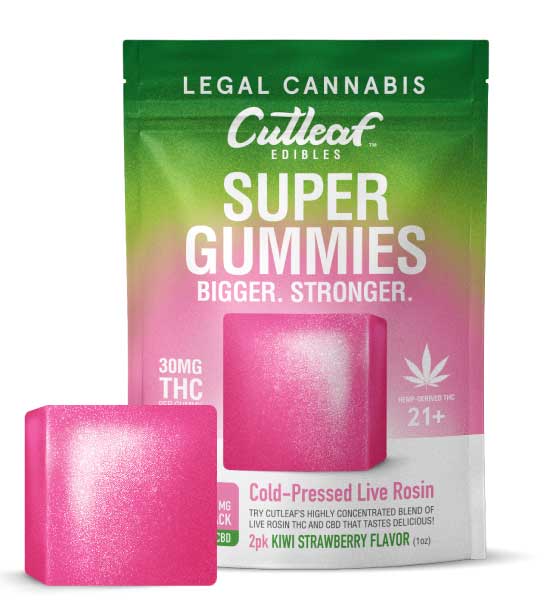 Cutleaf Super Gummies - Kiwi Strawberry Cutleaf Super Gummies - Kiwi Strawberry_greenrepubliclife.com