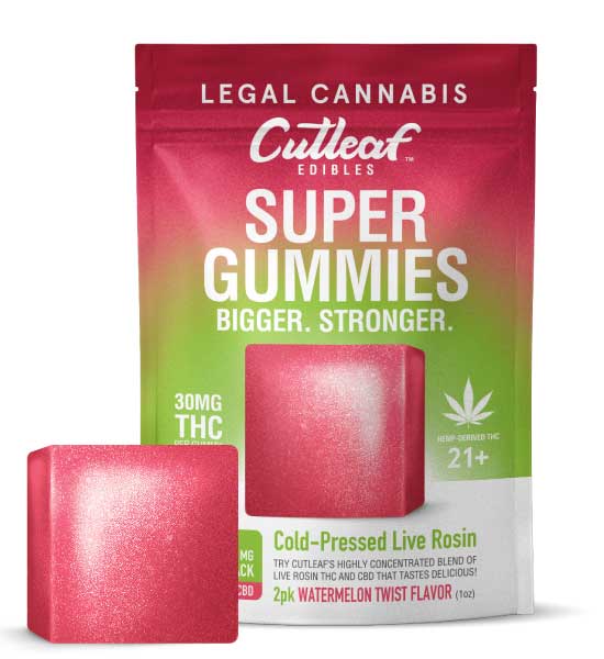 Cutleaf Super Gummies - Watermelon Twist Flavor Cutleaf Super Gummies - Watermelon Twist Flavor_greenrepubliclife.com